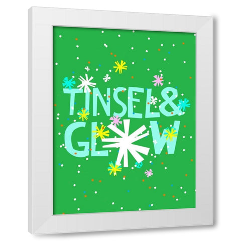 Merry and Bright I White Modern Wood Framed Art Print by Blanckslate