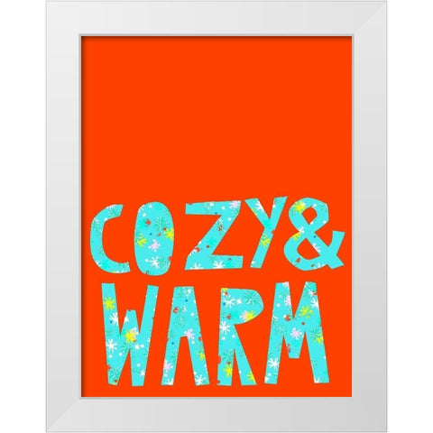 Merry and Bright IV White Modern Wood Framed Art Print by Blanckslate