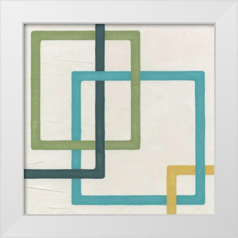 Non-Embellished Infinite Loop II White Modern Wood Framed Art Print by Vess, June Erica