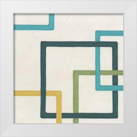 Non-Embellished Infinite Loop IV White Modern Wood Framed Art Print by Vess, June Erica