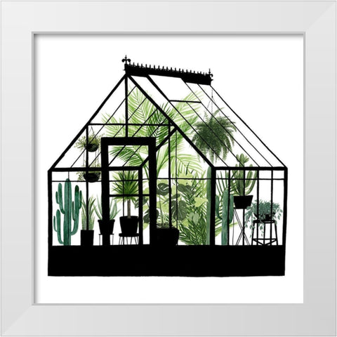 Glass House I White Modern Wood Framed Art Print by Popp, Grace