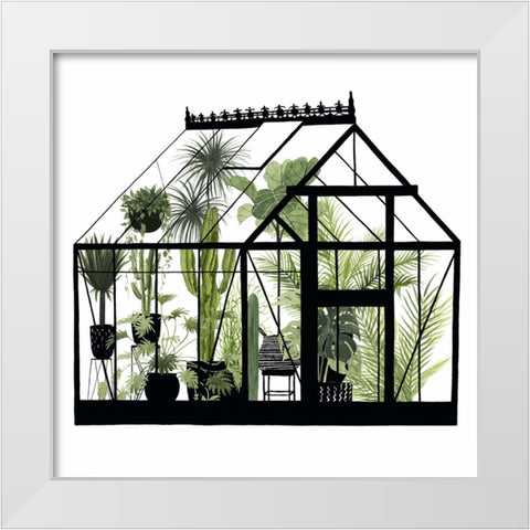 Glass House II White Modern Wood Framed Art Print by Popp, Grace