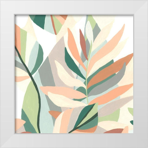 Soft Tropicals IV White Modern Wood Framed Art Print by Vess, June Erica