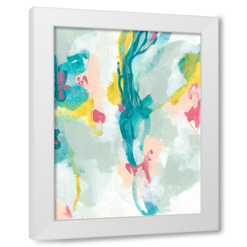 Liquid Helix II White Modern Wood Framed Art Print by Vess, June Erica