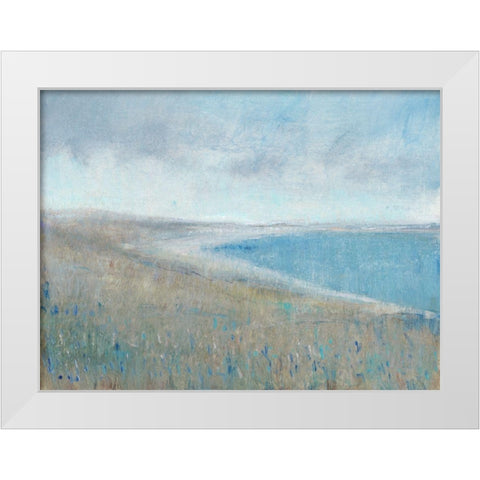 Misty Bay View I White Modern Wood Framed Art Print by OToole, Tim