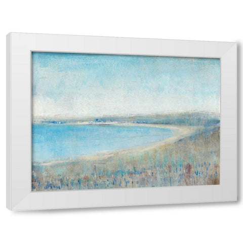 Misty Bay View II White Modern Wood Framed Art Print by OToole, Tim