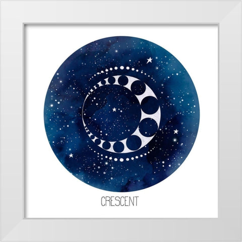 Celestial Orb I White Modern Wood Framed Art Print by Popp, Grace