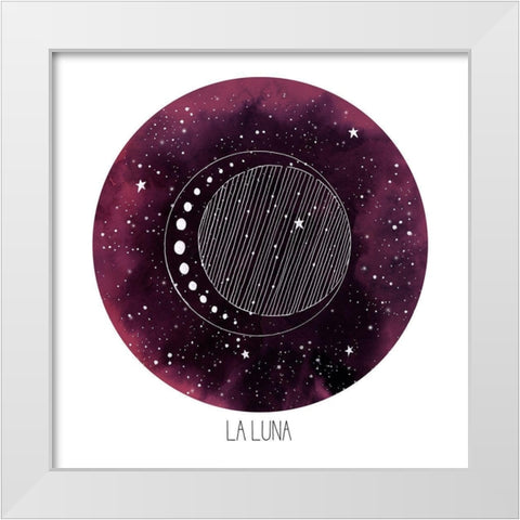 Celestial Orb II White Modern Wood Framed Art Print by Popp, Grace