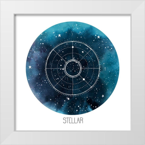 Celestial Orb IV White Modern Wood Framed Art Print by Popp, Grace