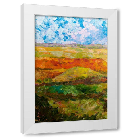 Canyon Ridge I White Modern Wood Framed Art Print by Friedlander, Allen