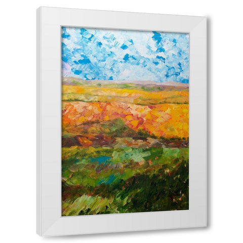 Canyon Ridge II White Modern Wood Framed Art Print by Friedlander, Allen