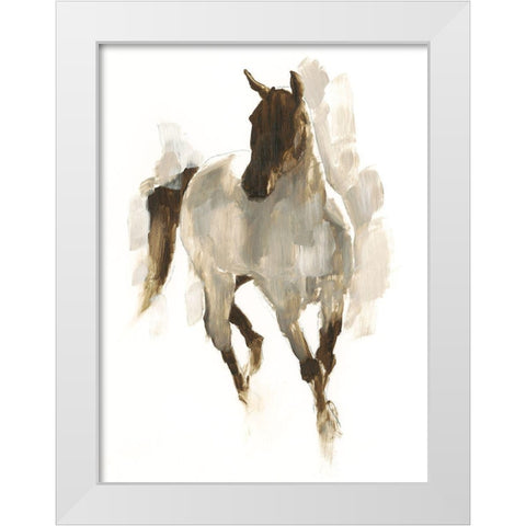 Custom Rustic Horse I White Modern Wood Framed Art Print by Harper, Ethan