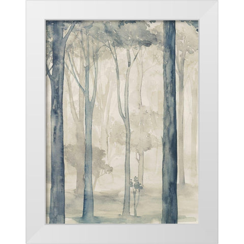 Custom Whispering Woodland I White Modern Wood Framed Art Print by Popp, Grace