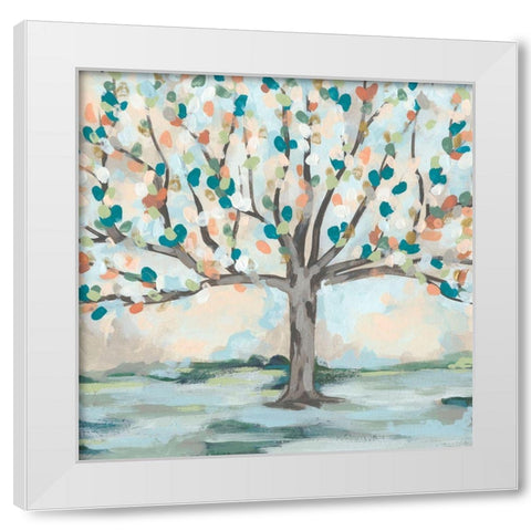 Delicate Arbor I White Modern Wood Framed Art Print by Vess, June Erica