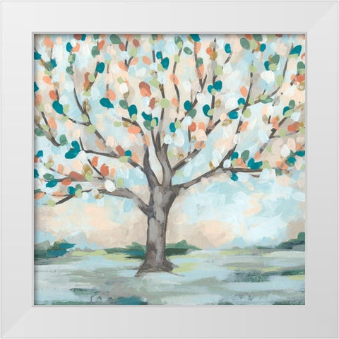 Delicate Arbor II White Modern Wood Framed Art Print by Vess, June Erica