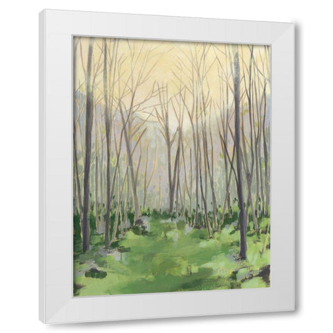Custom Delicate Forest II White Modern Wood Framed Art Print by Meagher, Megan