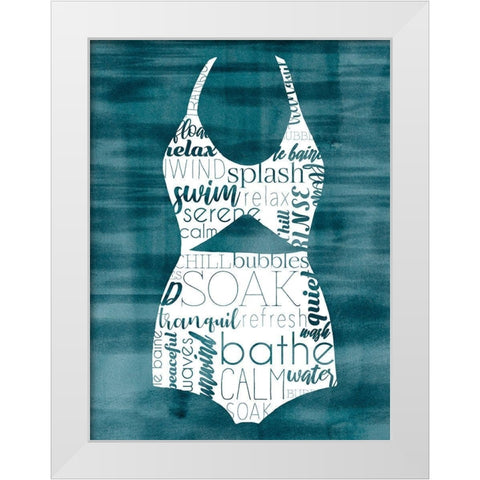 Suit Speak I White Modern Wood Framed Art Print by Popp, Grace