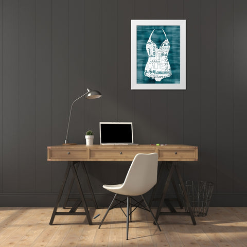 Suit Speak II White Modern Wood Framed Art Print by Popp, Grace