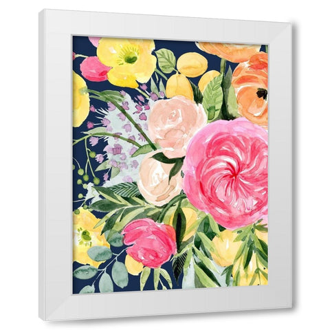 Blossomy Gathering III White Modern Wood Framed Art Print by Popp, Grace