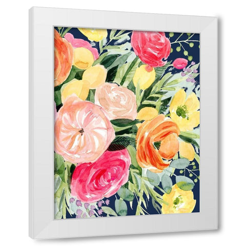 Blossomy Gathering IV White Modern Wood Framed Art Print by Popp, Grace