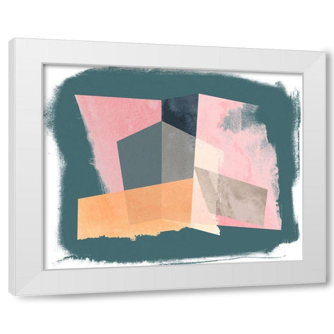 Paper Mirage I White Modern Wood Framed Art Print by Vess, June Erica