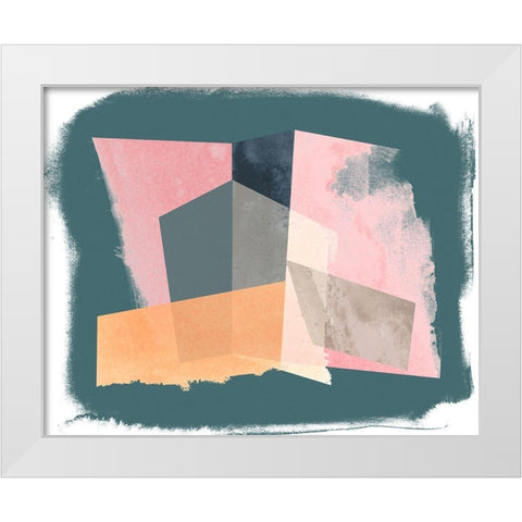 Paper Mirage I White Modern Wood Framed Art Print by Vess, June Erica