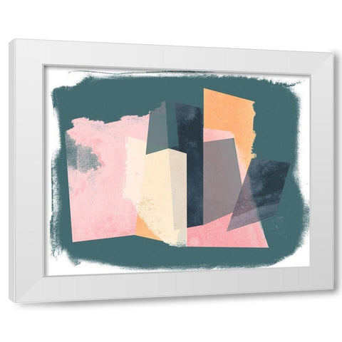 Paper Mirage II White Modern Wood Framed Art Print by Vess, June Erica