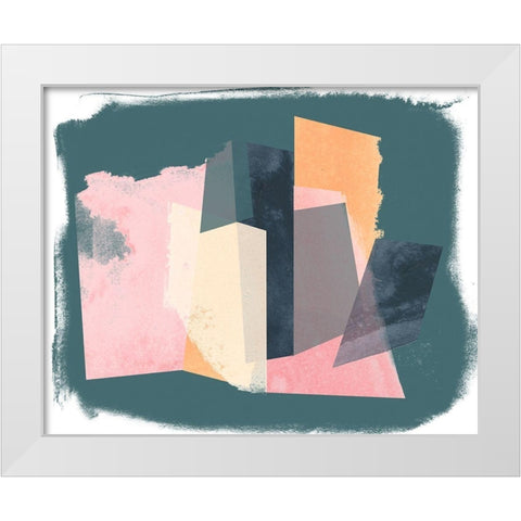 Paper Mirage II White Modern Wood Framed Art Print by Vess, June Erica