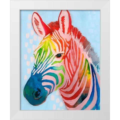 Jungle Spectrum I White Modern Wood Framed Art Print by Popp, Grace