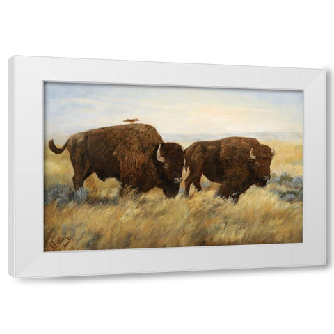 Hitchhiker I White Modern Wood Framed Art Print by Winkler, Kathy