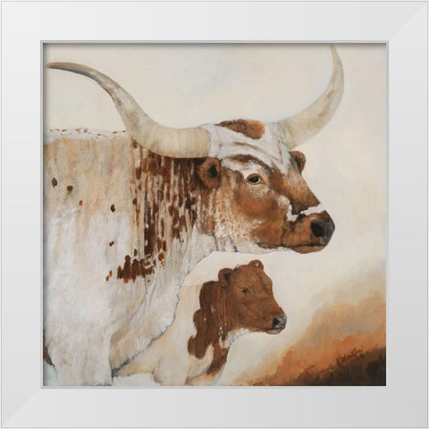 Because Youre Mine White Modern Wood Framed Art Print by Winkler, Kathy