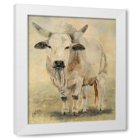 Tuff Enuff II White Modern Wood Framed Art Print by Winkler, Kathy