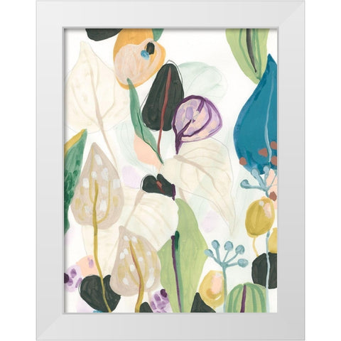 Wild Tropics II White Modern Wood Framed Art Print by Vess, June Erica