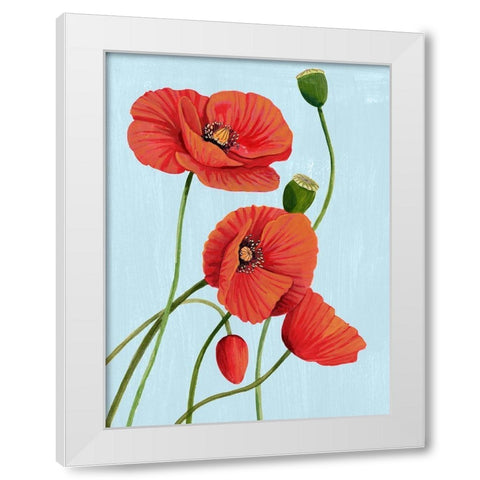 Poppy Topple I White Modern Wood Framed Art Print by Popp, Grace