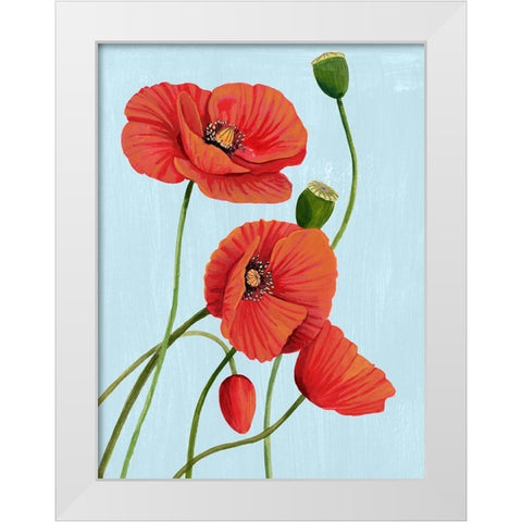 Poppy Topple I White Modern Wood Framed Art Print by Popp, Grace