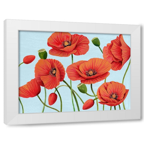 Poppy Topple III White Modern Wood Framed Art Print by Popp, Grace
