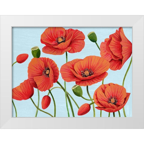 Poppy Topple III White Modern Wood Framed Art Print by Popp, Grace