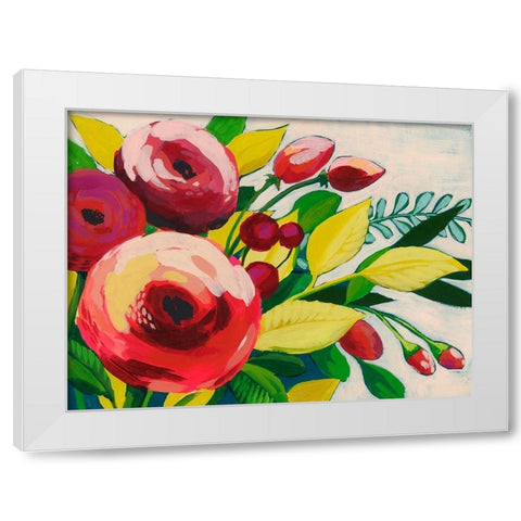 Vivacious Bloom I White Modern Wood Framed Art Print by Popp, Grace