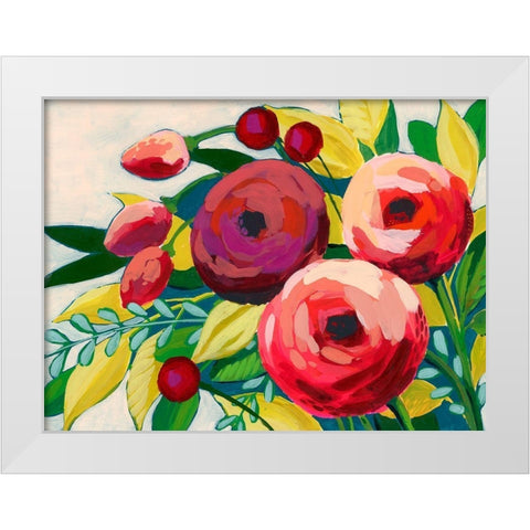 Vivacious Bloom II White Modern Wood Framed Art Print by Popp, Grace