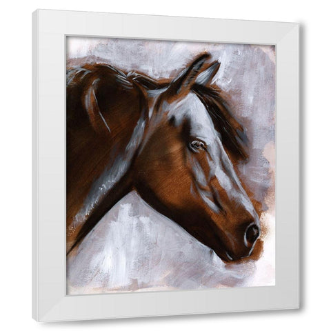 Mane Attraction II White Modern Wood Framed Art Print by Parker, Jennifer Paxton