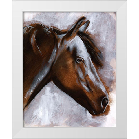 Mane Attraction II White Modern Wood Framed Art Print by Parker, Jennifer Paxton