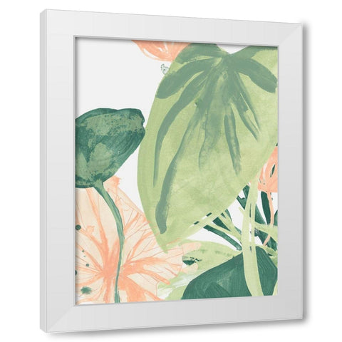 Blush Breeze II White Modern Wood Framed Art Print by Vess, June Erica