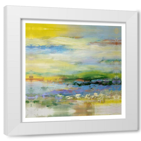 Call of the Calm White Modern Wood Framed Art Print by Bothne, Janet