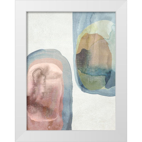 Light Conversation II White Modern Wood Framed Art Print by Zarris, Chariklia