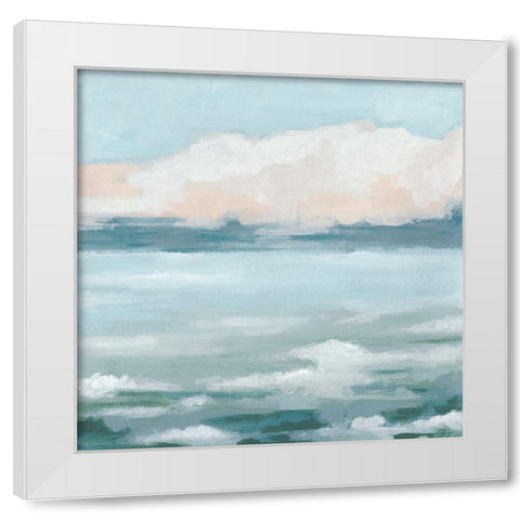 Tidal Prose I White Modern Wood Framed Art Print by Vess, June Erica