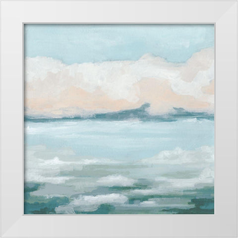 Tidal Prose II White Modern Wood Framed Art Print by Vess, June Erica