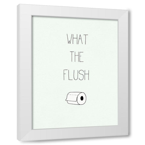 Potty Humor II White Modern Wood Framed Art Print by Borges, Victoria