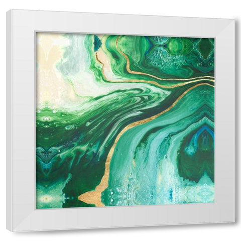 Embellished Amazonian I White Modern Wood Framed Art Print by Ludwig, Alicia