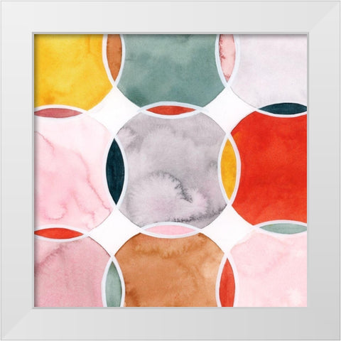 Sensical V White Modern Wood Framed Art Print by Popp, Grace