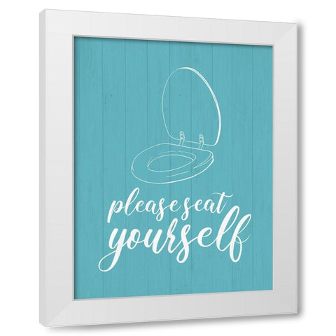 Bathroom Suggestions II White Modern Wood Framed Art Print by Popp, Grace